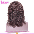 Glueless perruque de cheveux de cheveux humains naturel recherche perruque de cheveux humains brésiliens # 4 pas cher Lace Front perruque pour les femmes noires